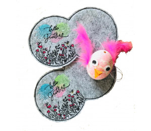 Stickdatei ITH - MugRug blanko rund Kreise